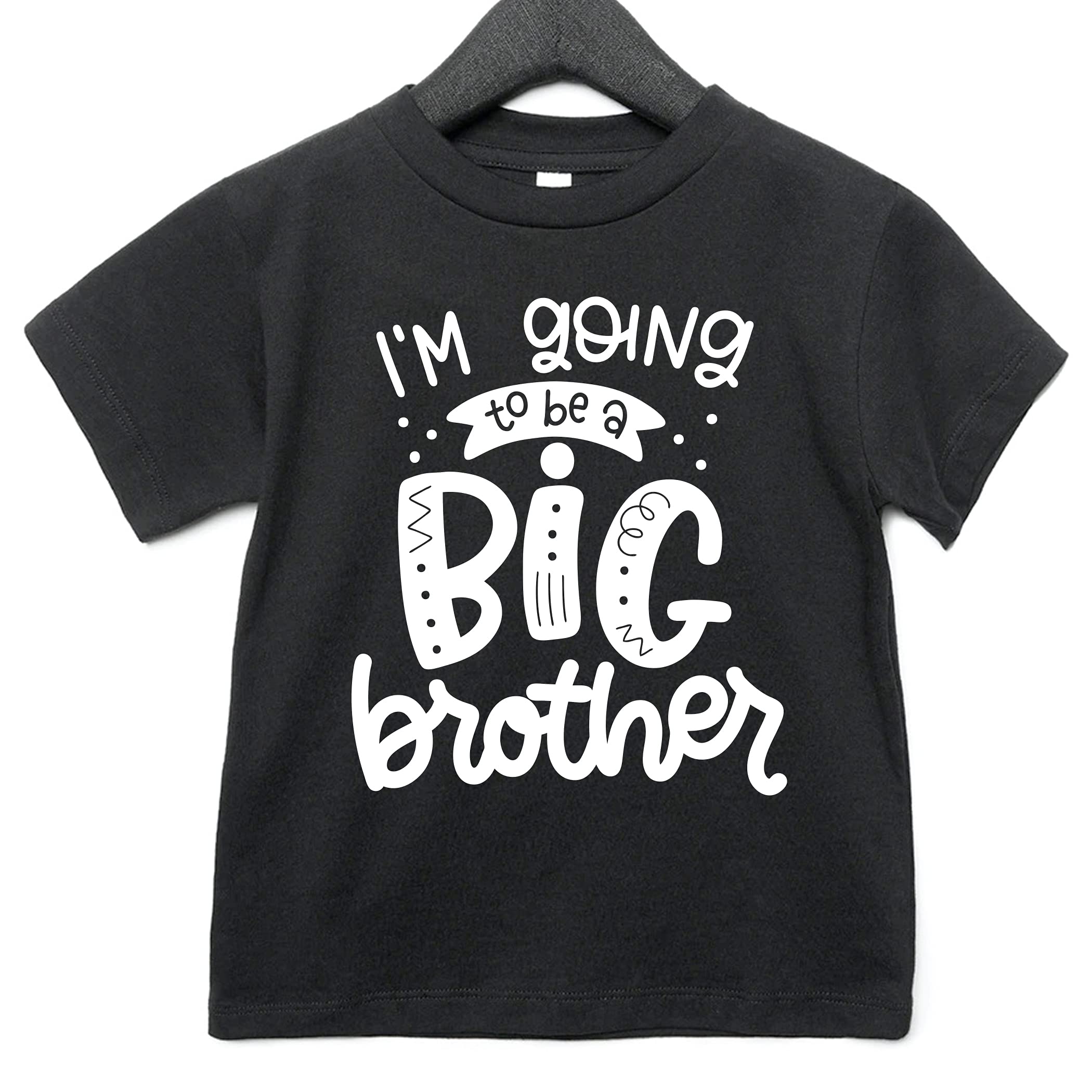 Big Brother Announcement T-Shirt - Funny Cute Pregnancy Reveal Gift for New Big Brothers - Youth Medium Size - Perfect for Gender Reveal Parties & Sibling Photo Shoots