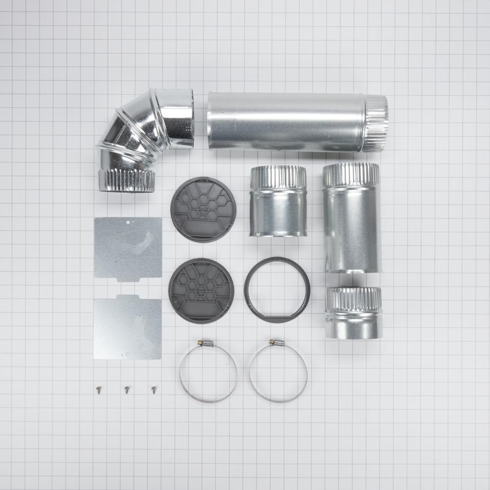 Amana W10470674 Dryer 4-Way Side Vent Kit - Compatible with Amana Dryers - Easy Installation for Laundry Room Venting Solutions