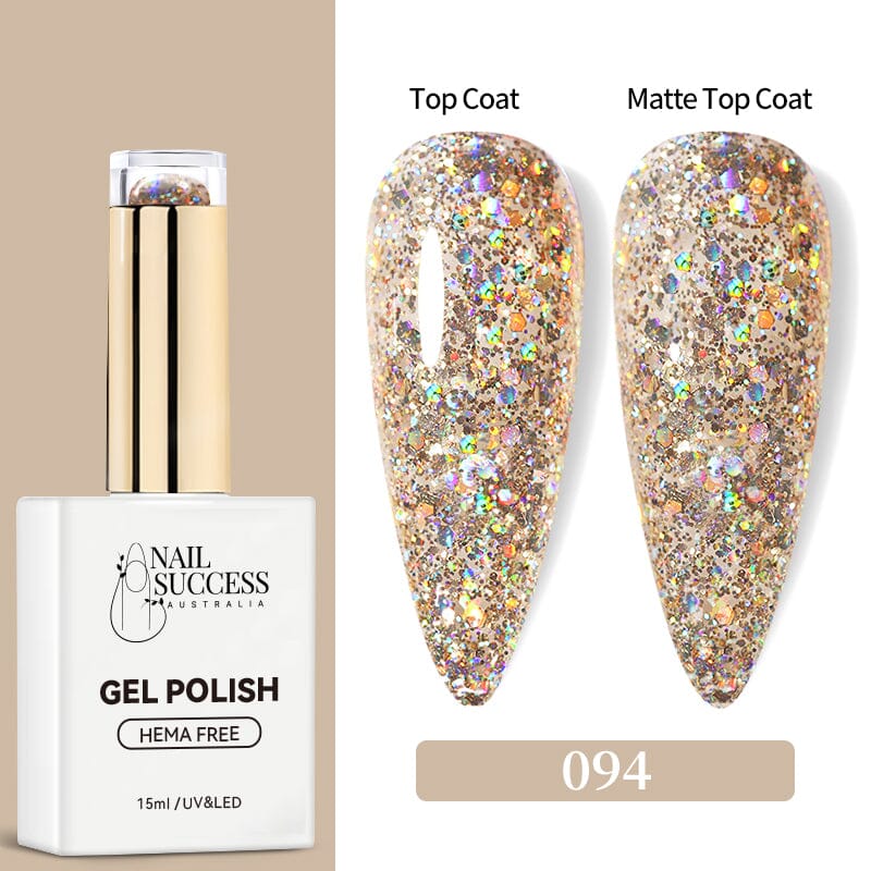 Hema Free Gel Nail Polish Set - 15ml Long Lasting Soak Off UV LED Nail Gel Colors for Manicure & Pedicure at Home or Salon