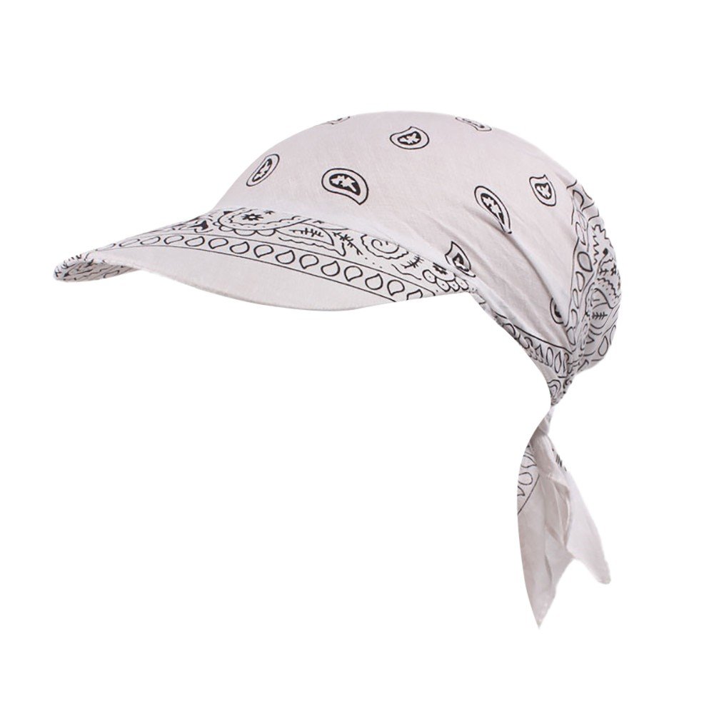 Stylish Sun Hat with Brim - Adjustable Bandana Headwrap for Cycling, Tennis & Outdoor Activities | UPF Sun Protection Visor Cap for Men & Women