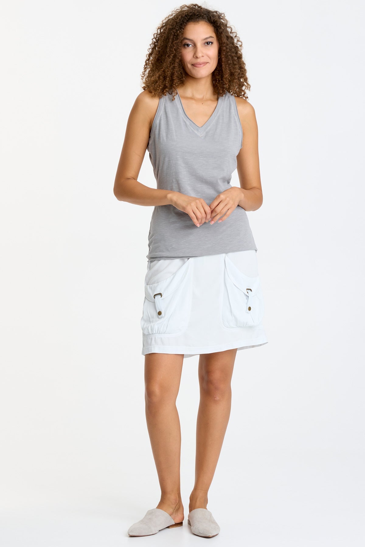 Stylish Twill Shirley Mini Skirt for Women - Trendy A-Line Denim Skirt with Pockets | Perfect for Casual Outfits, Date Nights & Summer Fashion