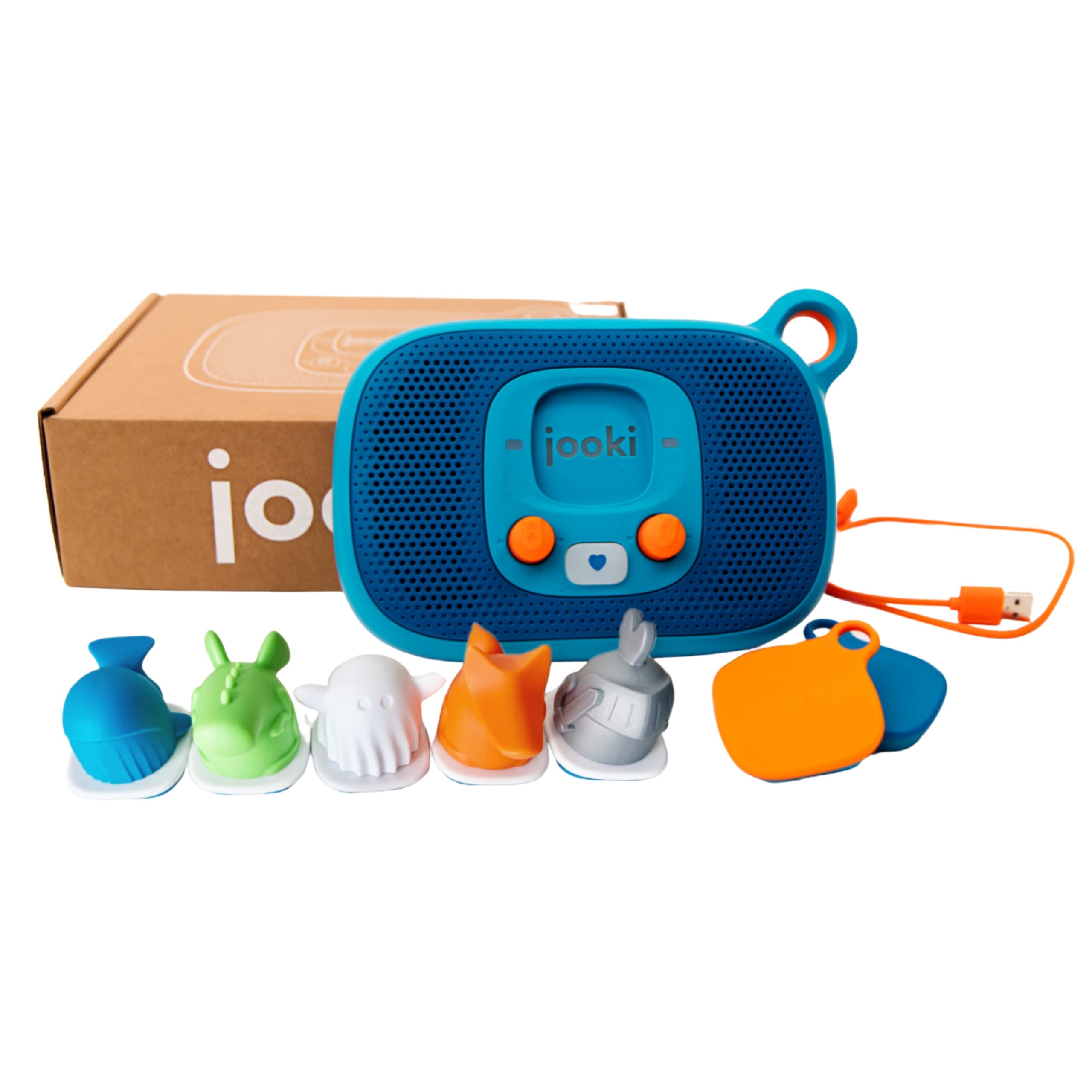 Jooki Kids Music Player Bundle - Portable Bluetooth Audio Player with Tokens & Figurines for Screen-Free Play | Perfect for Bedtime, Travel & Learning Activities