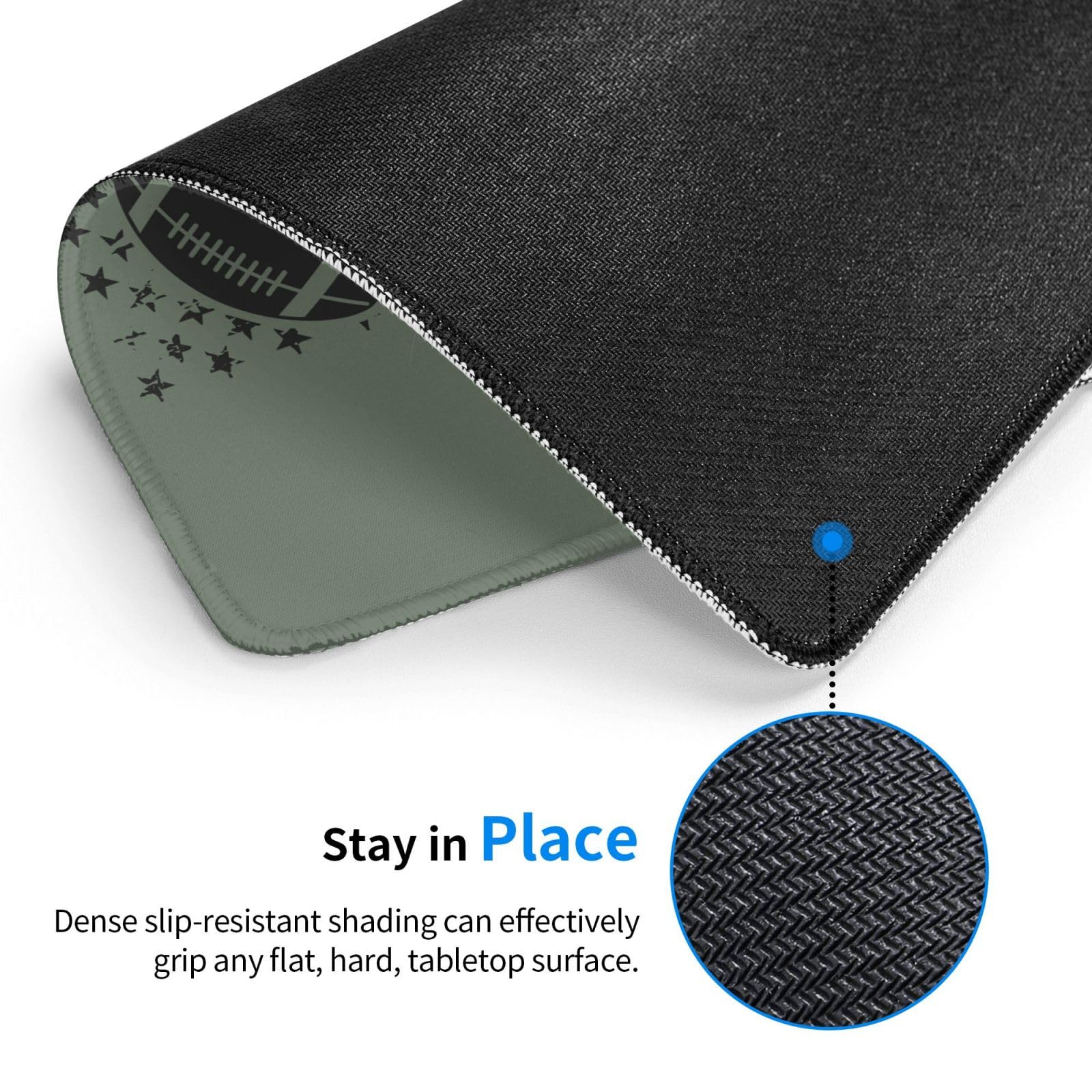 SIYTUAU Waterproof Non-Slip Rubber Mouse Pad - 10x12 Inch Gaming & Office Mousepad for Laptop - Perfect for Football Lineman Fans & PC Gamers - Great for Home, Office, and Esports Tournaments