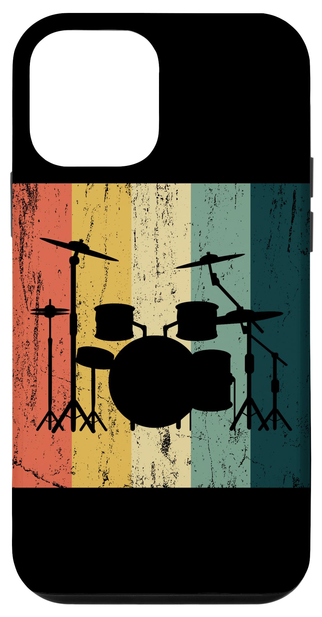 iPhone 12 Mini Case - Vintage Drummer Design - Perfect Gift for Drummers & Music Lovers - Compatible with All iPhone 12 Mini Models - Great for Concerts, Practice & Music Events