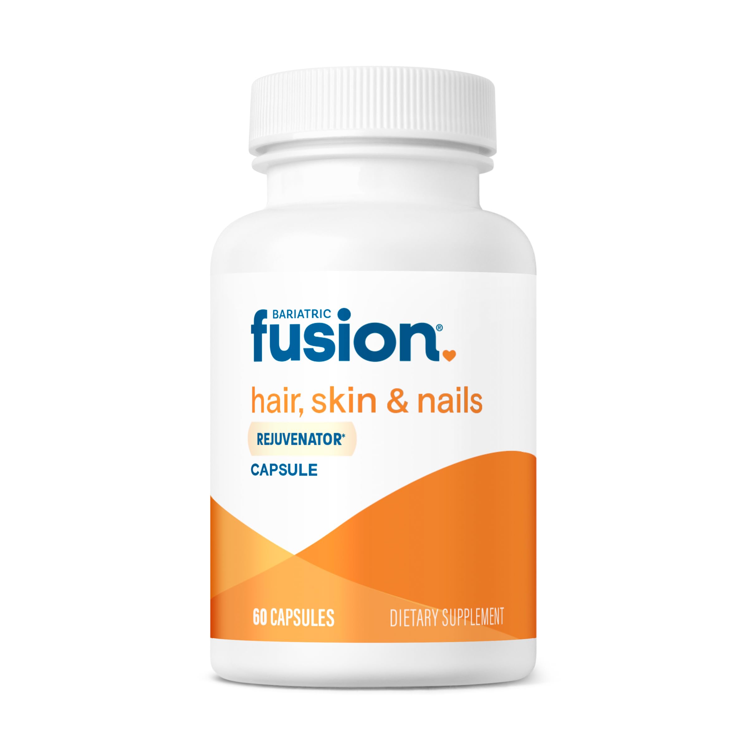 Bariatric Fusion ONE Per Day Multivitamin for Women - Hair, Skin & Nails Support with Biotin, Vitamin B12 & B1 | Vegan, Easy-to-Swallow Capsules | Post-Bariatric Surgery Care & Daily Beauty Supplement | 60 Count
