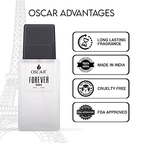 Forever Paris Men's Cologne - Premium Woody Aromatic Perfume for Men - 100ml Eau de Toilette Spray - Perfect for Date Night, Office & Special Occasions