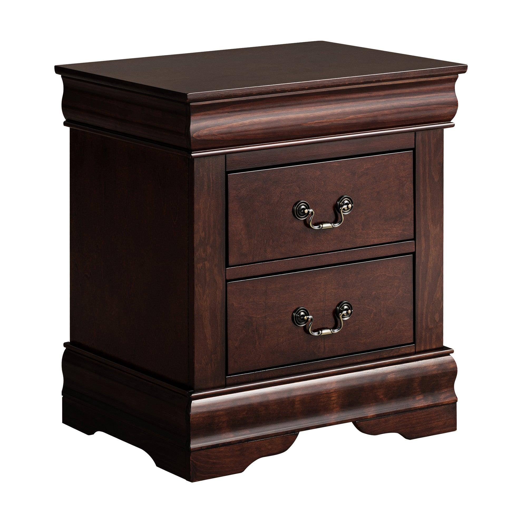 Louis Philippe Night Stand by Furniture of America - Elegant Bedside Table for Bedroom Decor, Storage & Organization
