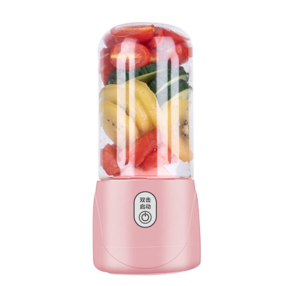 400ml Rechargeable Portable Electric Juicer Blender - USB Juice Bottle Fruit Mixer for Smoothies, Shakes & Healthy Drinks - Perfect for Gym, Office & Travel