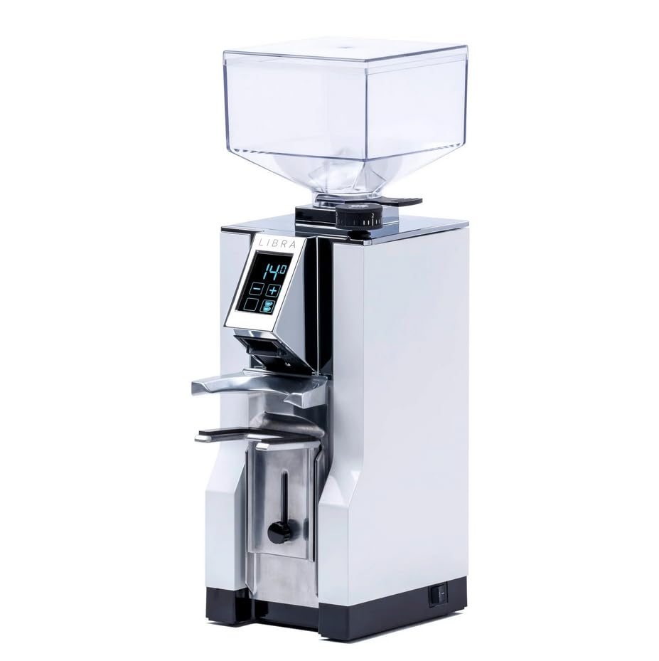 Eureka Mignon Libra Espresso Grinder - Precise Grind by Weight, 55mm Flat Burrs, Stepless Adjustment & Silent Technology - Perfect for Home Baristas & Coffee Enthusiasts
