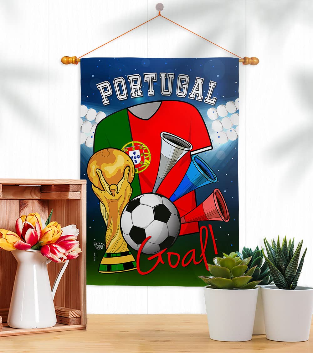 Portugal Flag Banner - Indoor Outdoor Soccer Decor for Fans & FIFA Gifts