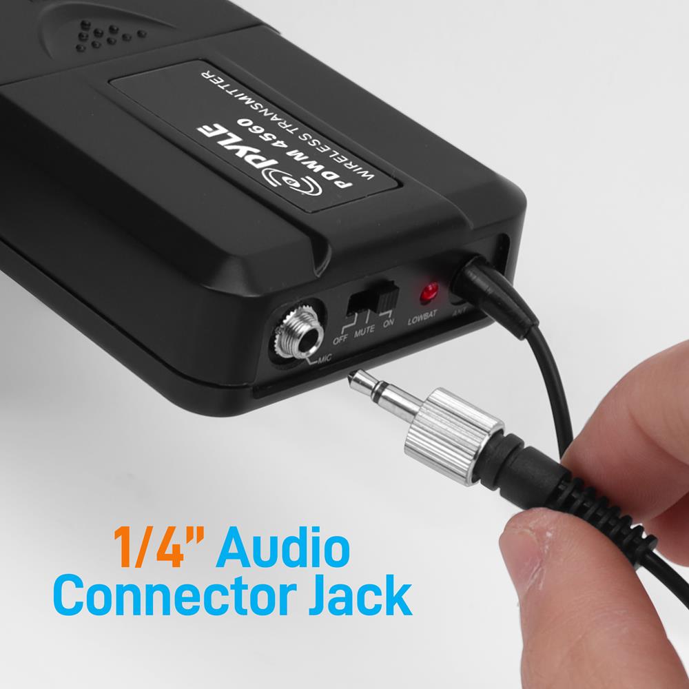 4 Channel UHF Wireless Microphone System for Karaoke, Church, Live Performances & Public Speaking - Professional Audio Equipment with Long Range & Clear Sound