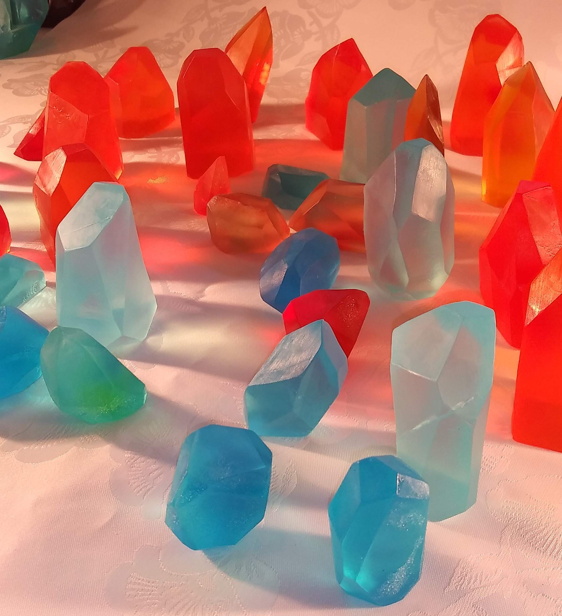 Handmade Crystal Soap - Luxurious Handcrafted Soap with Natural Ingredients for Spa, Bath & Gift Giving | Moisturizing & Aromatherapy Benefits