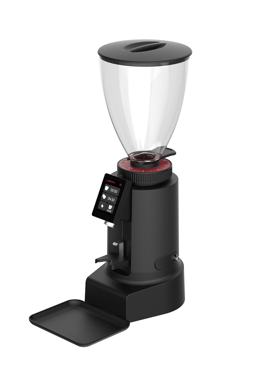 Leon 700 Electric Coffee Grinder - Premium Stainless Steel Burr Mill for Espresso, French Press & Pour Over - Quiet Operation with 15 Precise Grind Settings - Perfect for Home & Office Use