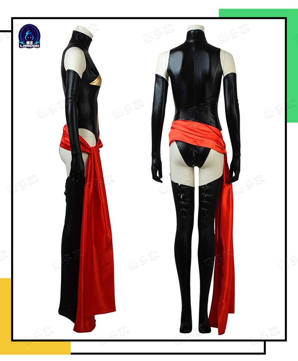 Captain Marvel Carol Danvers Cosplay Costume Full Set with Eye Patch - Perfect for Halloween, Comic Con, Anime Con & Cosplay Parties