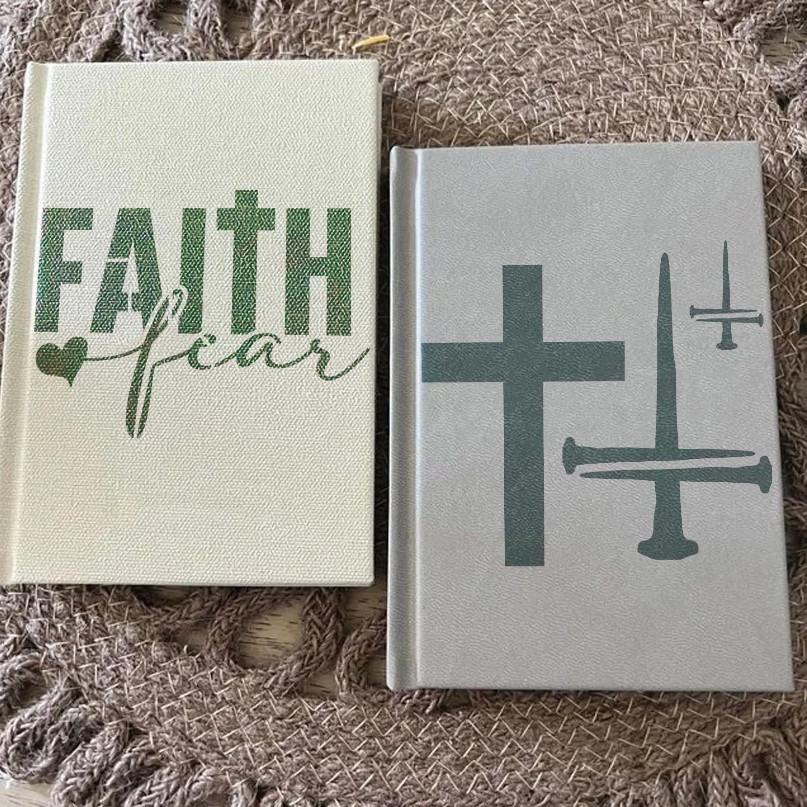 16-Piece Christian Stencils Set for Bible Cross Painting - Reusable Faith Stencils for Wood Signs, Fabric, Canvas, Wallpaper & Home Decor - Perfect for DIY Crafts, Church Projects & Scripture Art