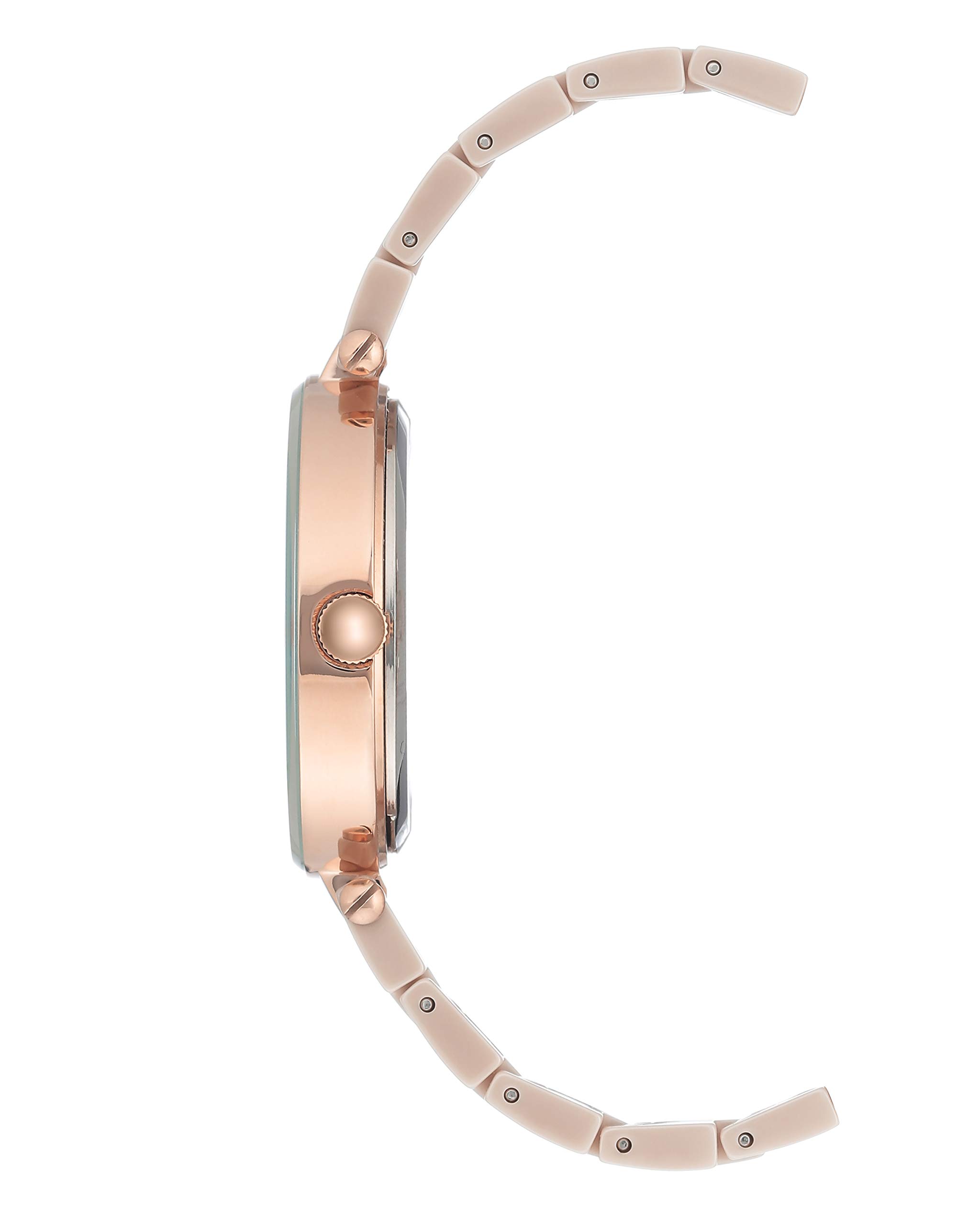 Anne Klein Women's Genuine Diamond Dial Ceramic Bracelet Watch - Elegant & Durable Timepiece for Work, Party & Everyday Wear