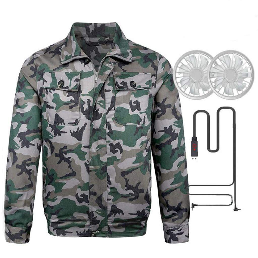 Breathable Cooling Jacket with Built-in Fan for Men & Women - Clement Attlee Air Conditioned Vest for Outdoor Sports, Hiking & Summer Activities