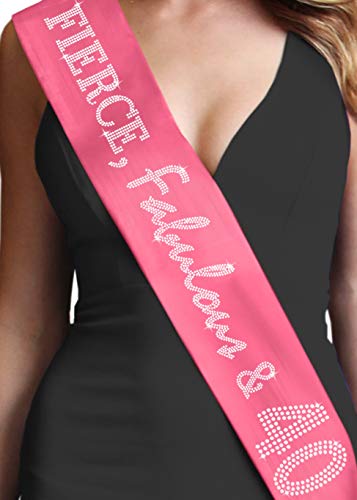 Pink (Fierce Fabulous & 40 - Rhinestone)
