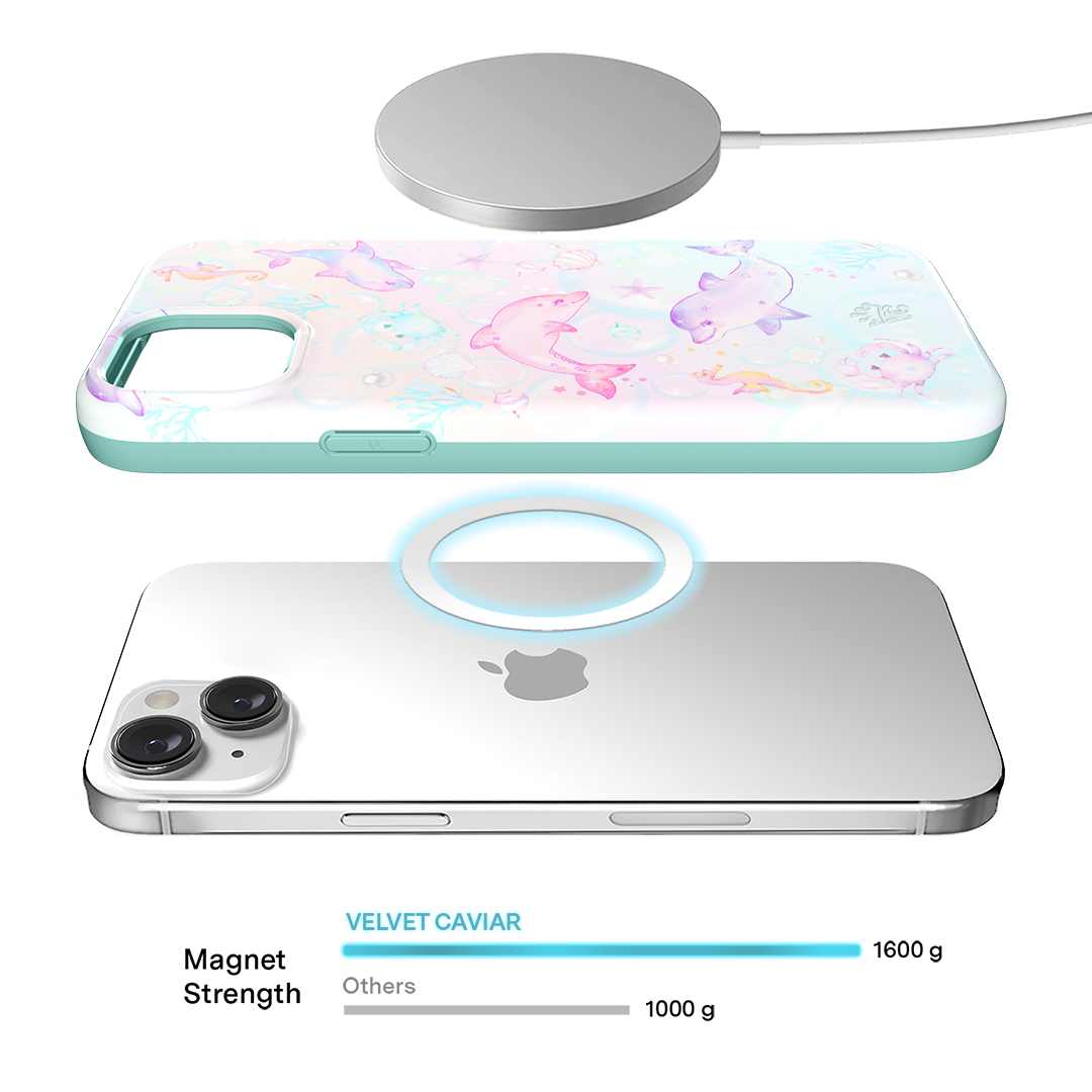 Aqua Angels iPhone Case - Slim Protective Phone Cover for iPhone 14/13/12/11 Pro Max - Waterproof & Shockproof Design - Perfect for Outdoor Activities, Travel & Daily Use