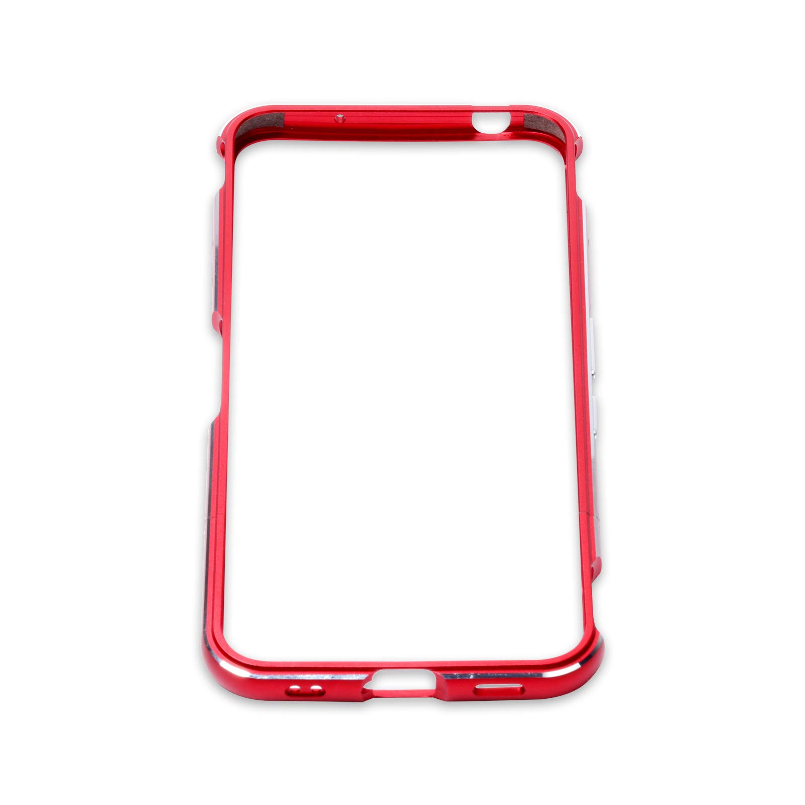 Shockproof Anti-Fall Aluminum Metal Phone Case for Nubia Red Magic 5G - Red Silver | Durable Protection for Gaming & Outdoor Activities