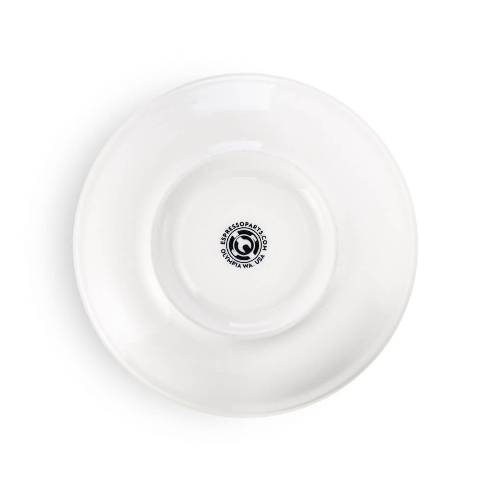 Premium White Porcelain Cappuccino Cup & Saucer Set - 6oz/195ml - Perfect for Home Coffee Bars, Cafes & Italian Espresso Drinks
