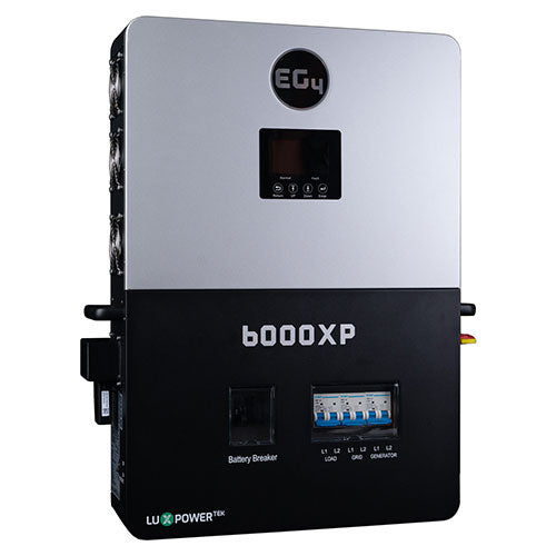 EG4 6000XP Off Grid Solar Inverter | 8000W PV Input | 6000W Output | 480V VOC | 48V 120/240V Split Phase | Ideal for Home Backup Power & RV Solar Systems