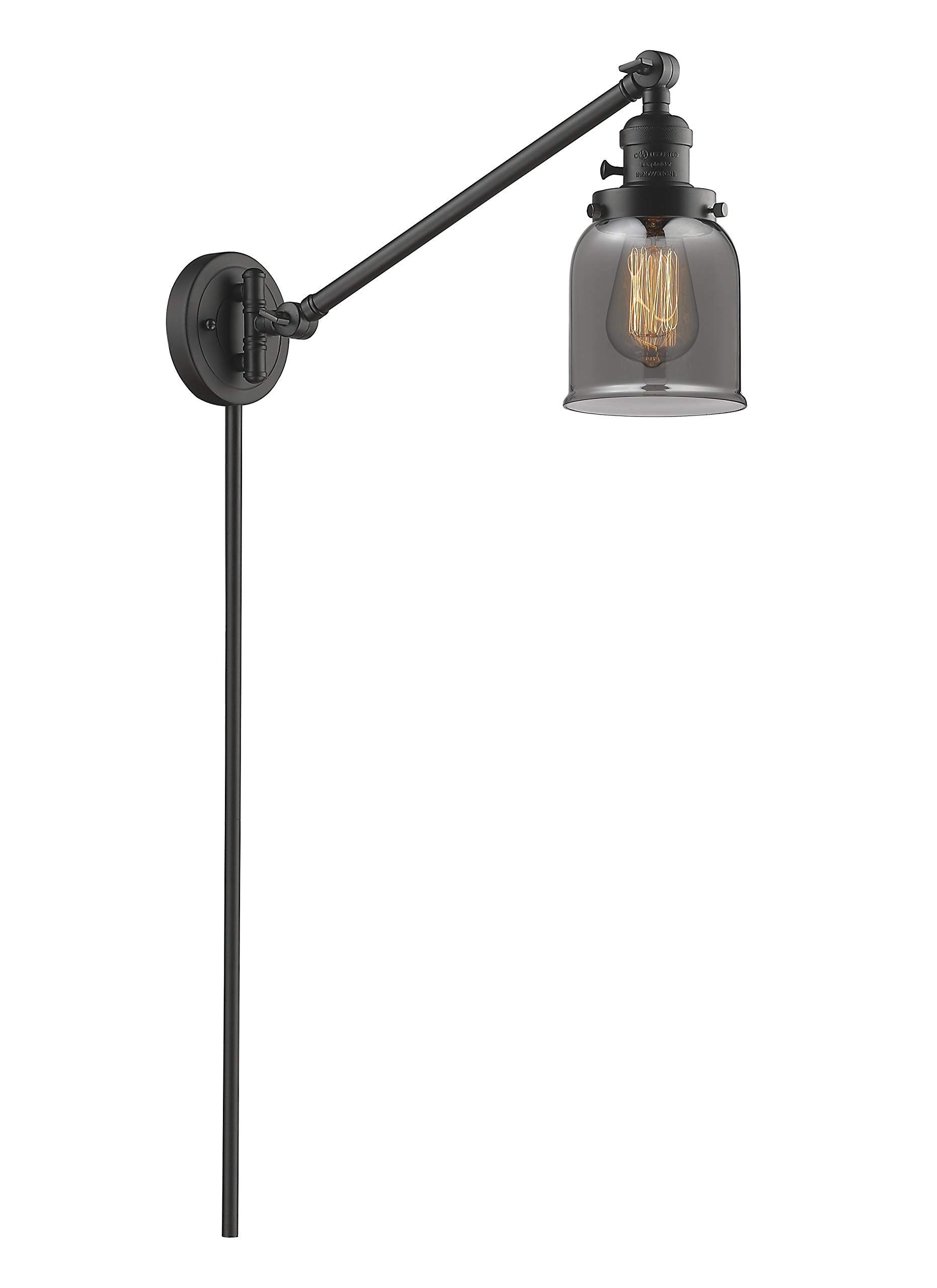 Vintage Dimmable LED Swing Arm Lamp - Oil Rubbed Bronze Finish - 1 Light Adjustable Desk Light for Reading, Office & Bedroom - Innovations 237-OB-G53-LED