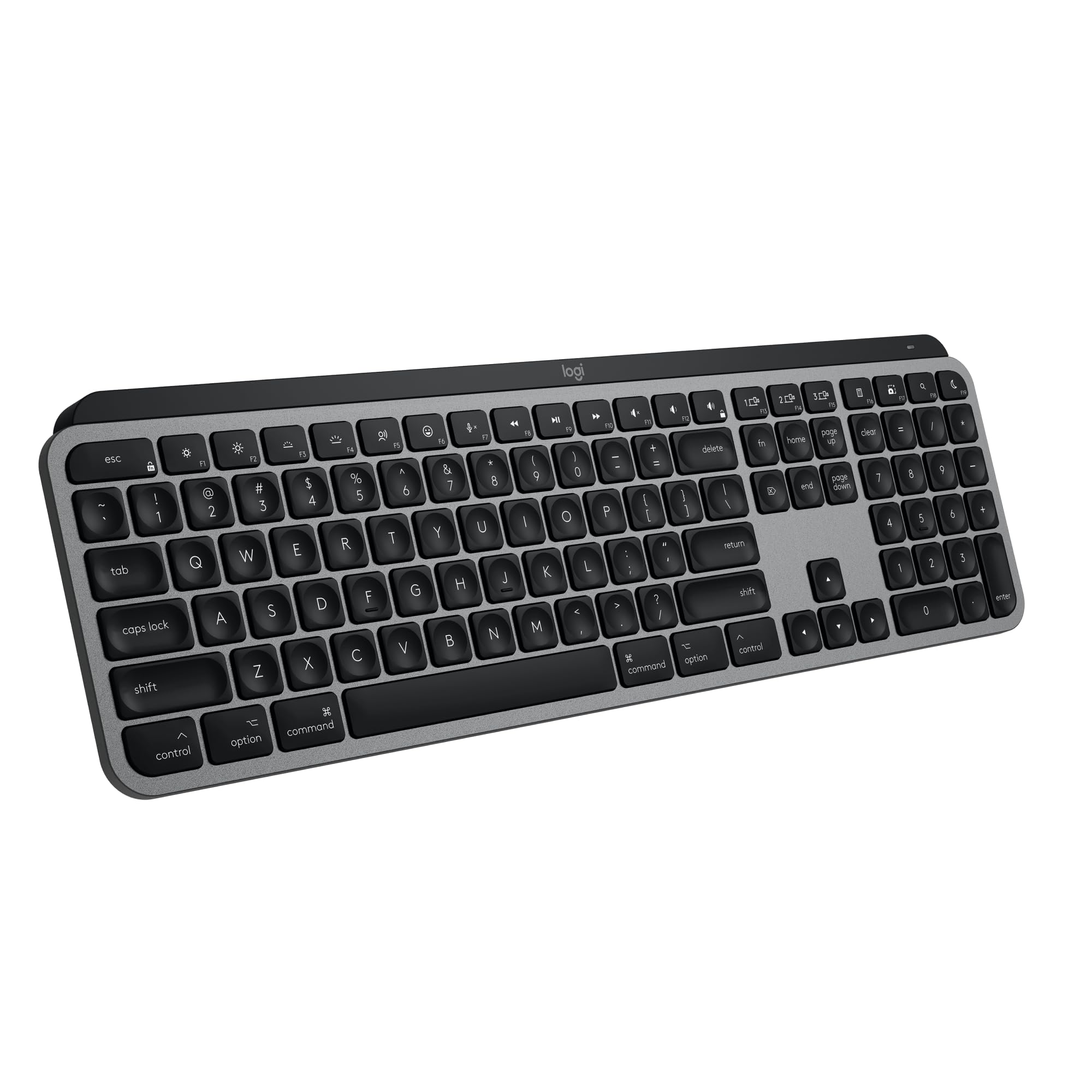 Logitech MX Keys S Wireless Keyboard for Mac - Backlit, Rechargeable, Programmable Keys | Fluid Typing for MacBook Pro, Air, iMac & iPad | Perfect for Home Office, Remote Work & Creative Professionals (Space Grey)