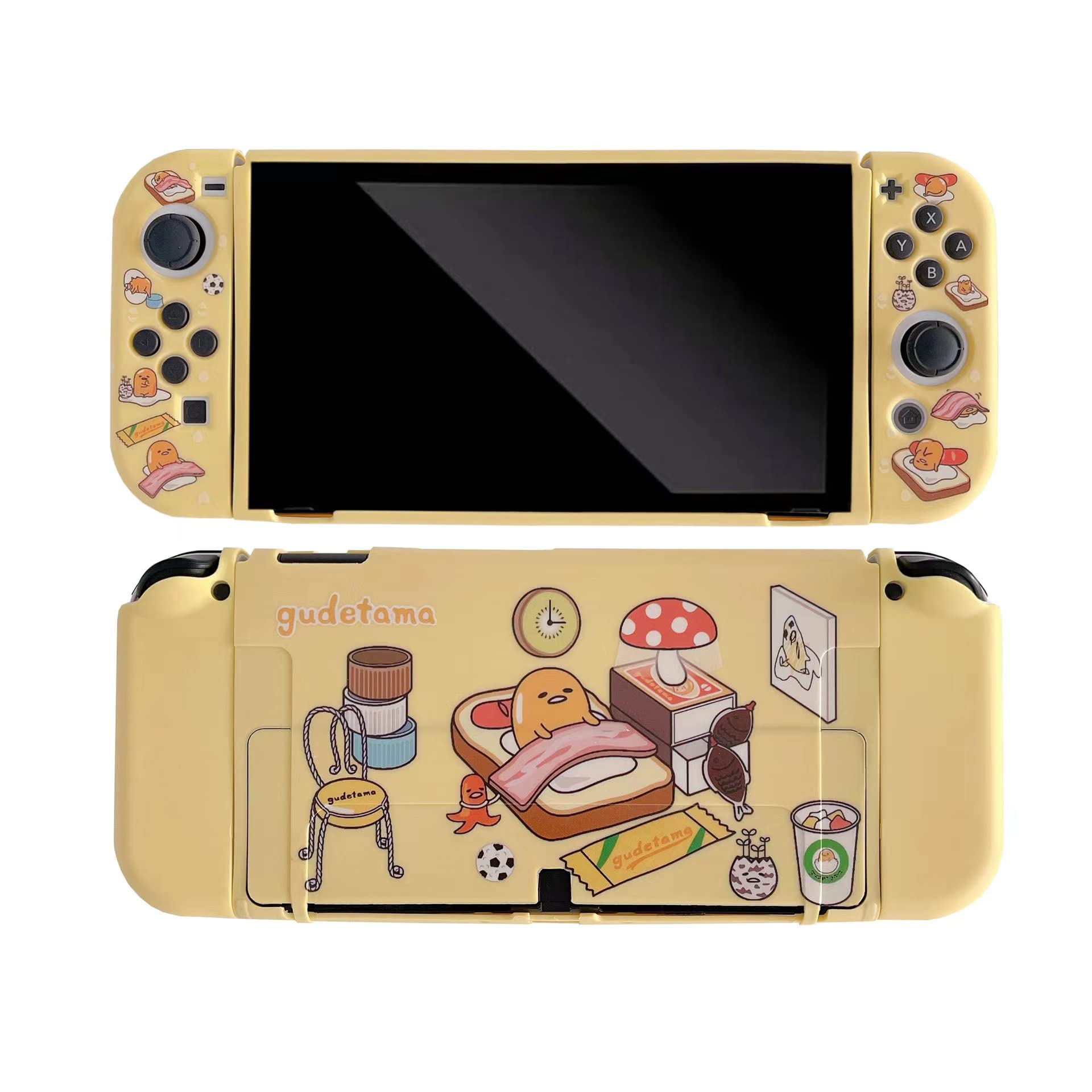 Cute Crayon Shin-chan Protective Case for Nintendo Switch OLED - Dockable Soft TPU Cover with Ergonomic Grip for Joy-Con Controllers | Perfect for Gaming, Travel & Anime Fans Collection