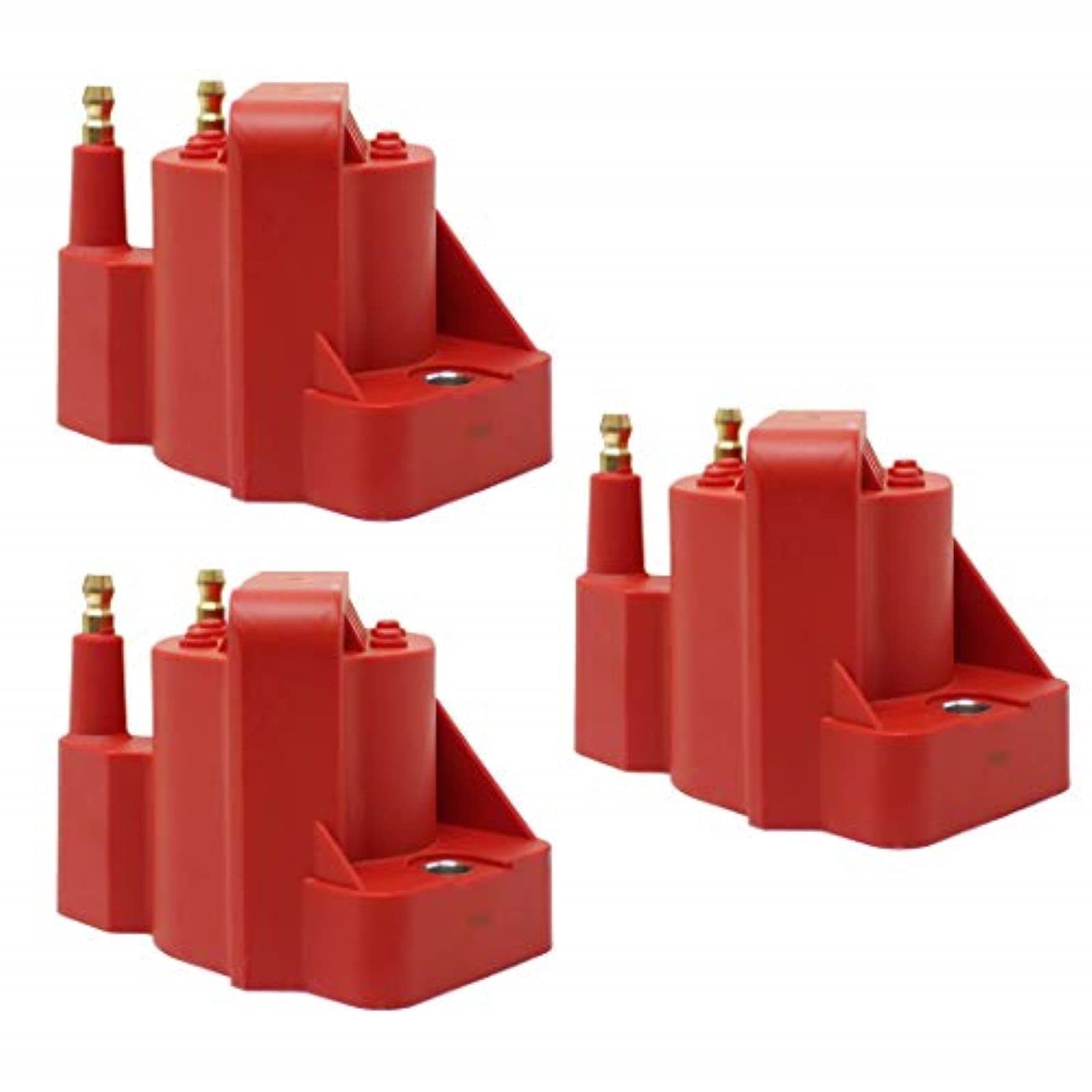 Heavy Duty Ignition Coil Pack 3-Pack - Compatible with Buick, Cadillac, Chevrolet, GMC, Honda, Isuzu, Oldsmobile, Pontiac (3.1L 3.8L 3.4L 4.0L 4.6L 5.7L V6 V8) - Replaces DR39, 1103662, 1103608, 8104724010, 8104683910 - Perfect for Engine Performance & Smooth Acceleration