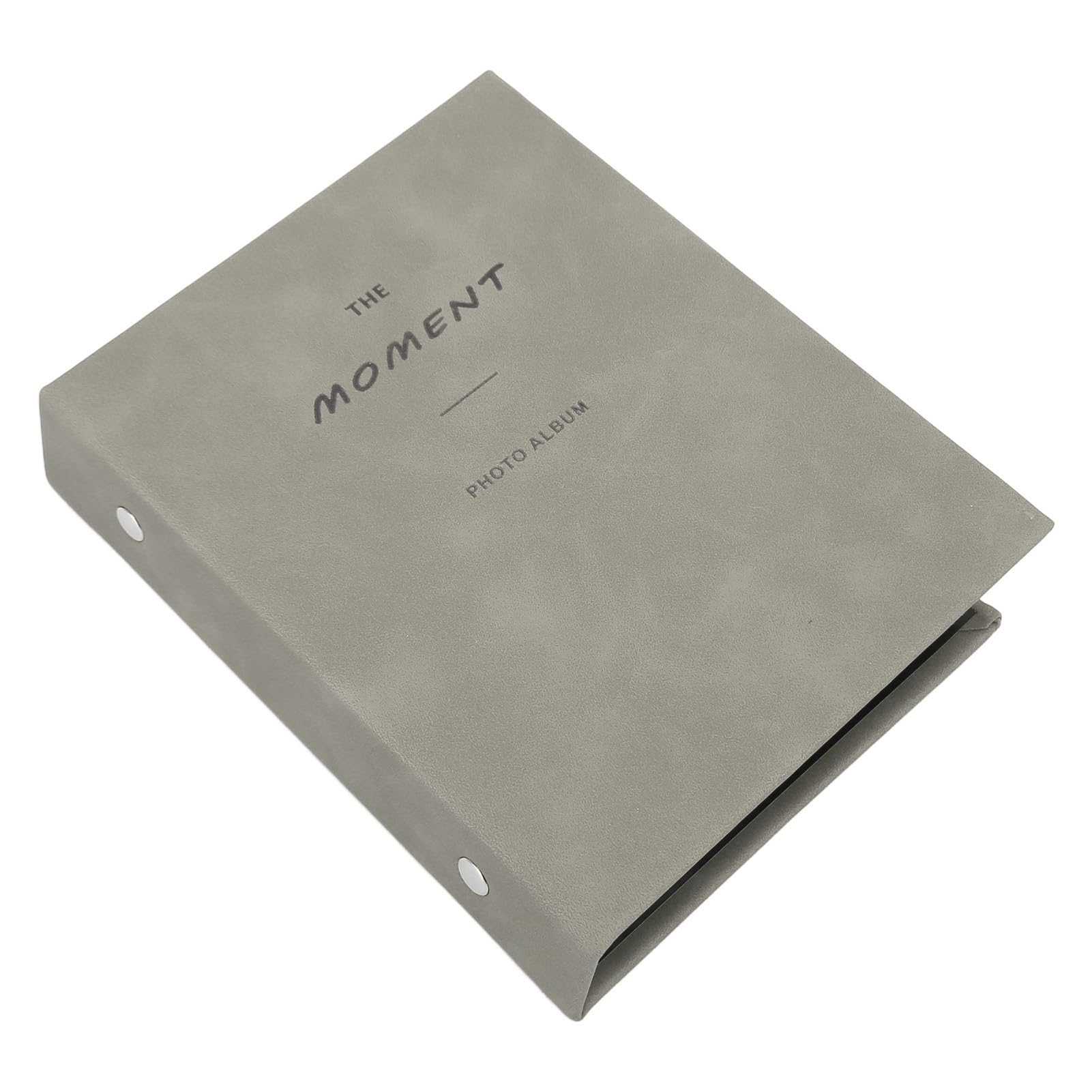 64-Pocket Photo Album - Universal 3in Photo Paper Compatible, Durable Protective Scrapbook for Pictures (Grey) | Perfect for Family Memories, Wedding Photos & Travel Snapshots