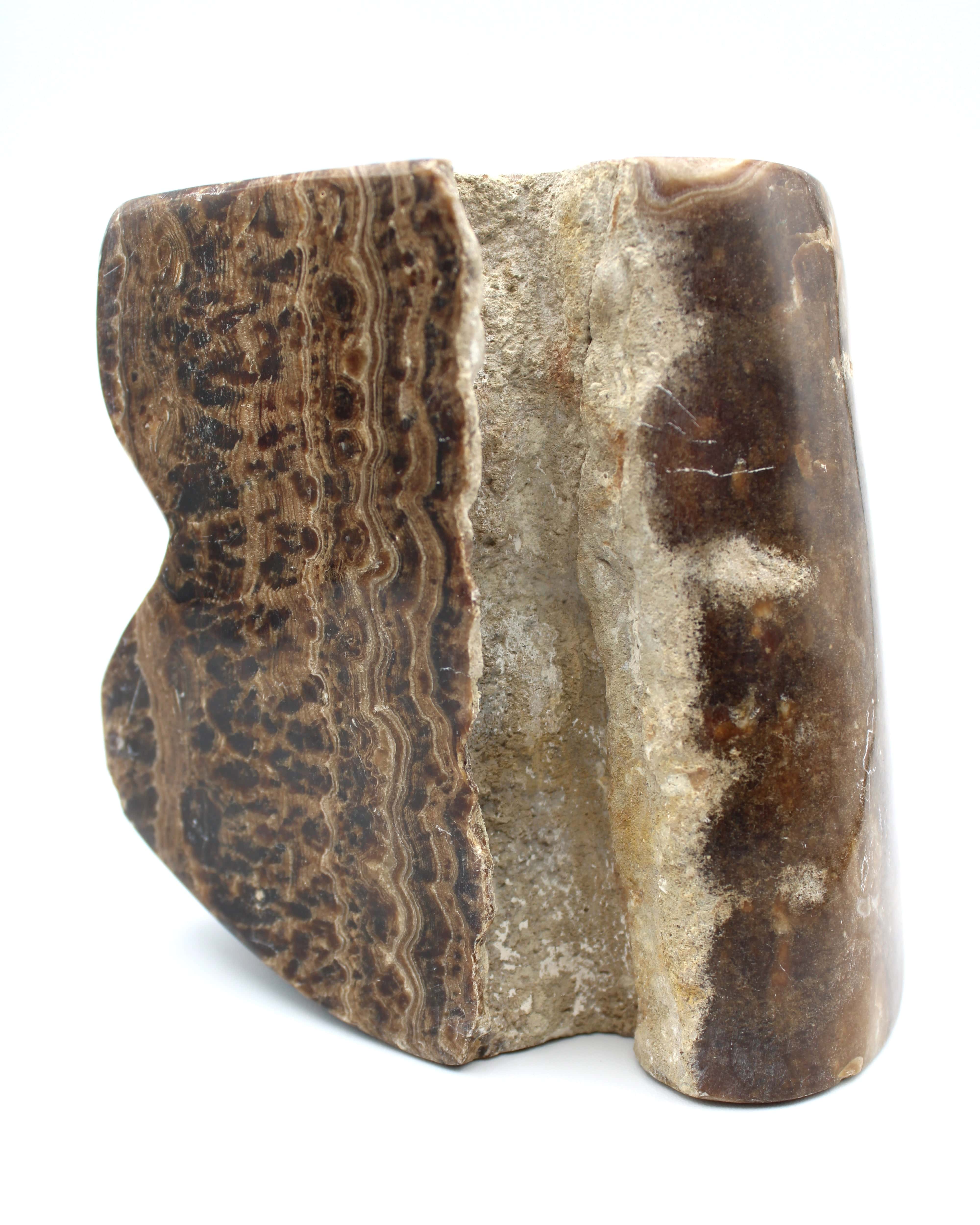Natural Brown Onyx Free Form Stone - Healing Crystal for Meditation, Yoga & Home Decor | Raw Onyx Slab for Spiritual Energy & Chakra Balancing