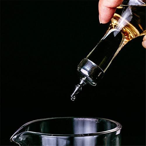 50ml Glass Bitters Bottle with Stainless Steel Dasher Top - Professional Bar Tool for Cocktail Making, Mixology & Home Bartending - Perfect for Craft Cocktails, Old Fashioned & Manhattan Drinks (DSBT0001)