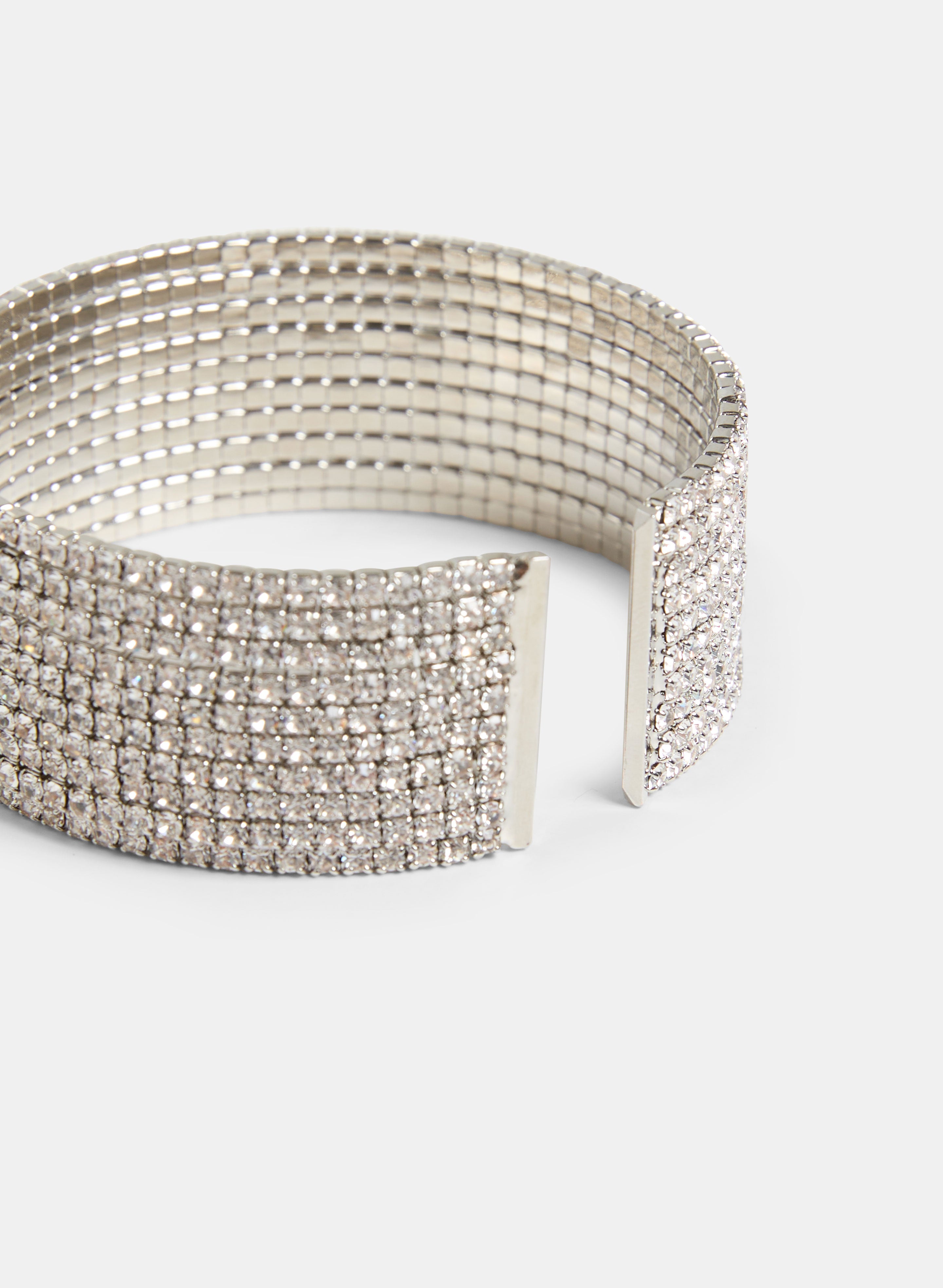 Elegant Crystal Cuff Bracelet for Women - Fashion Jewelry Gift for Birthday, Anniversary & Wedding - Perfect for Evening Parties & Special Occasions