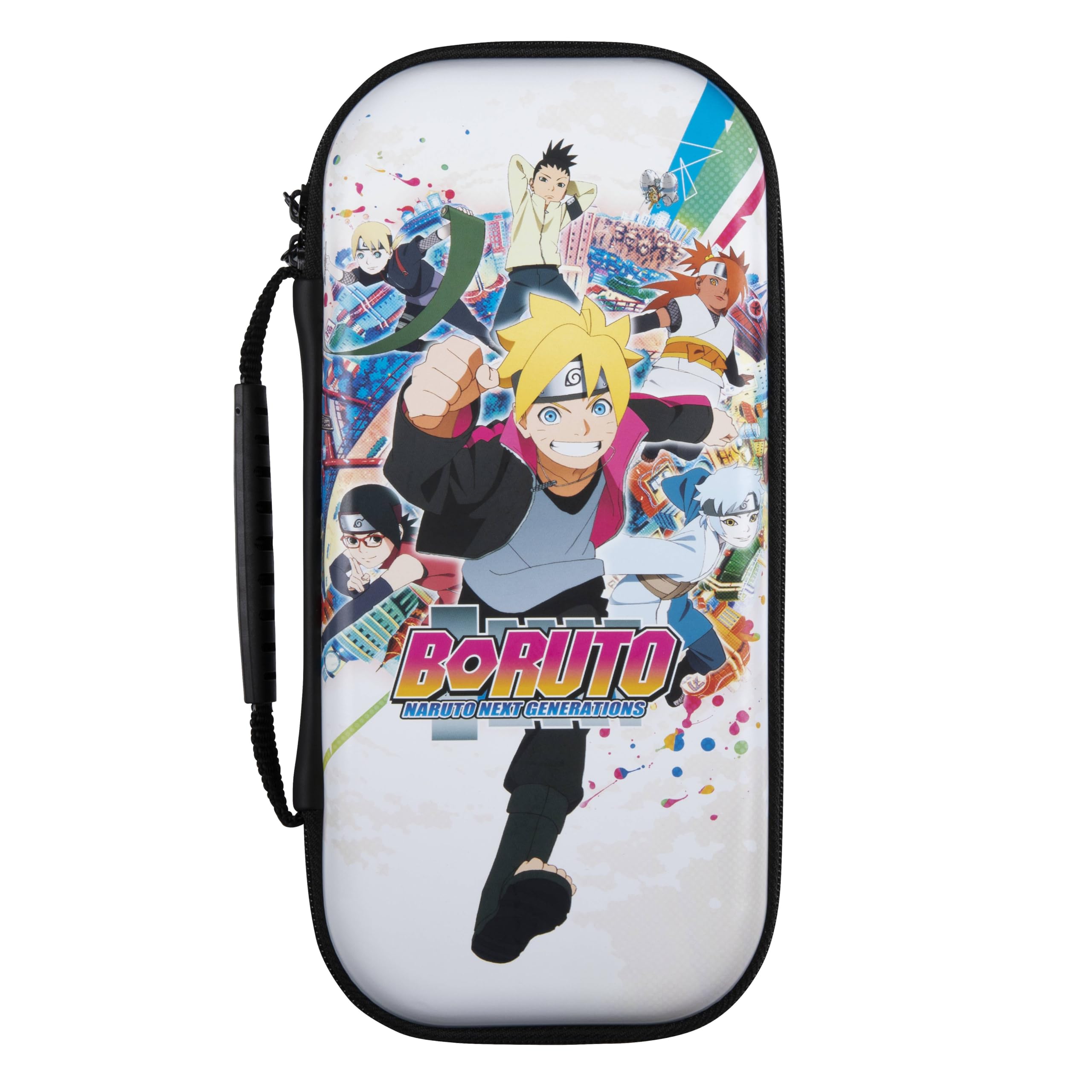 Konix Boruto Naruto Next Generations Protective Carrying Case for Nintendo Switch, Switch Lite & OLED - Boruto Konoha Design | Portable Gaming Storage for Travel & Commute