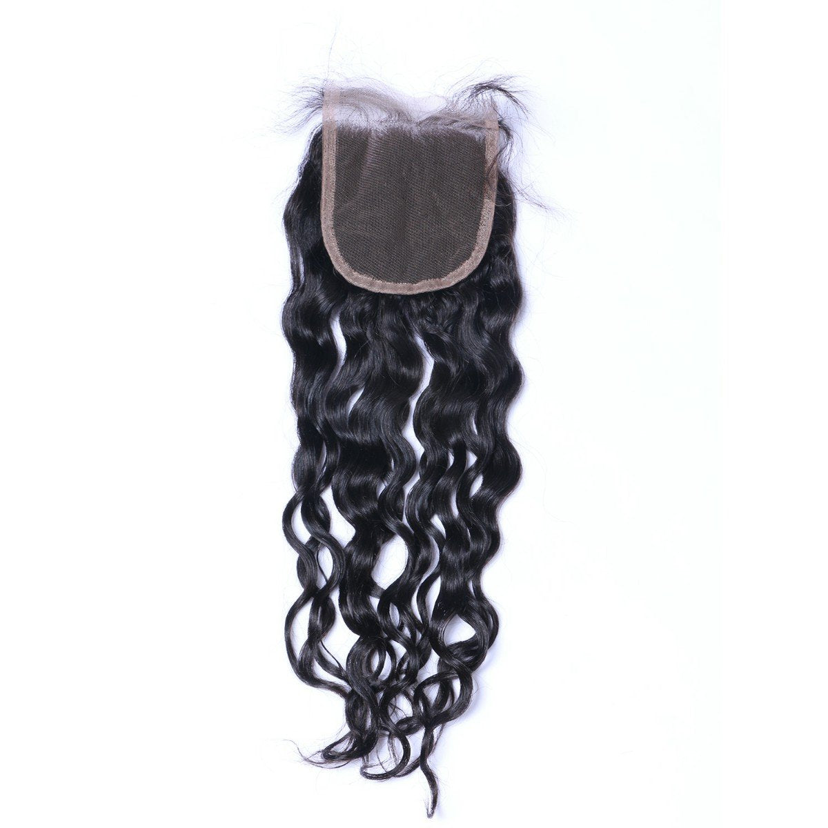 100% Natural Curly Virgin Human Hair Weave with Lace Closure - Soft & Tangle-Free for Black Women | Perfect for Sew-In, Wig Making & Protective Styling