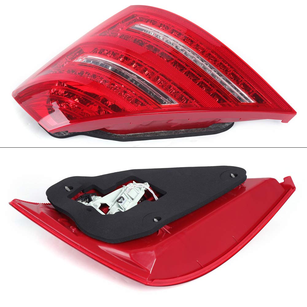 LYNICESHOP LED Tail Rear Light Brake Lamps for Mercedes Benz S-Class W221 2007-2009 - Pair (Driver & Passenger Side) - 2218200366, 2218200466 - Upgrade Your Car's Style & Safety for Night Driving