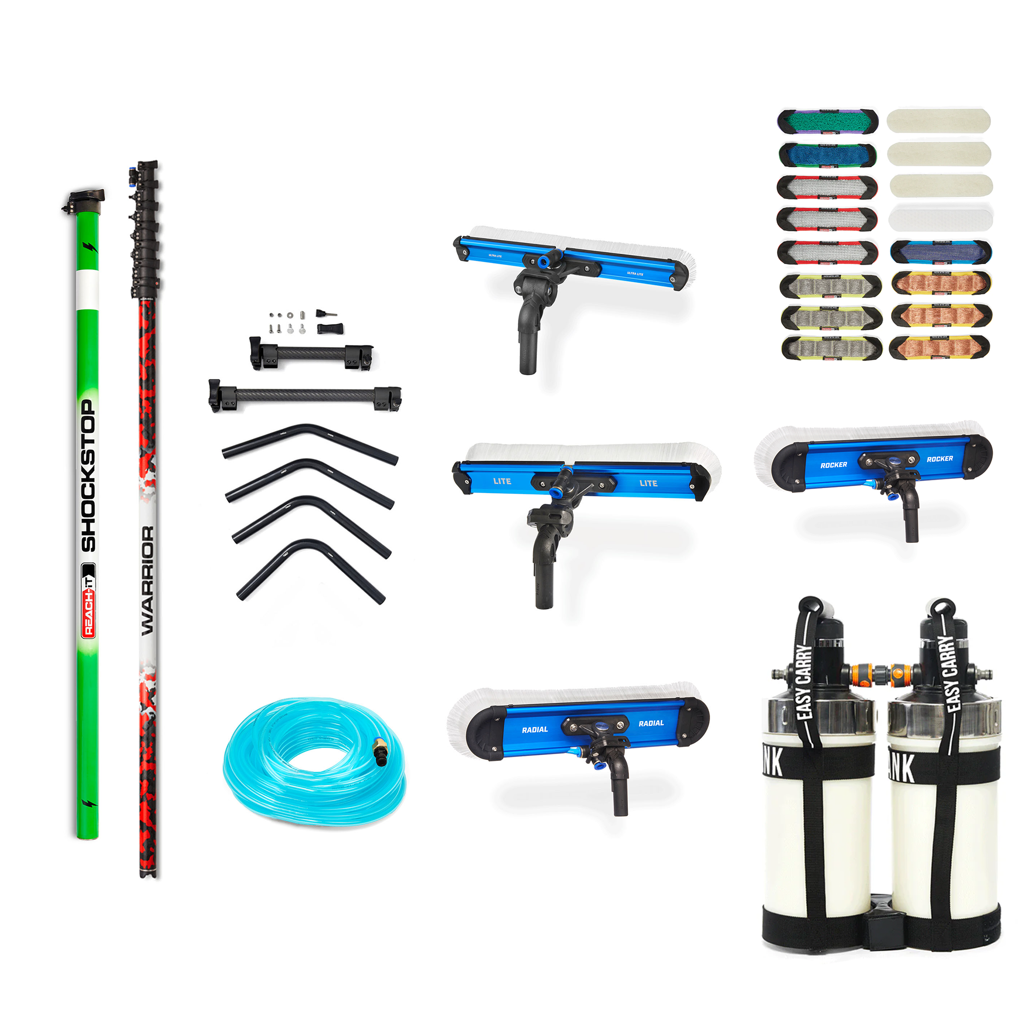 REACH Professional Extendable Pole Pack - Telescopic Pole for Cleaning, Painting & Maintenance - Perfect for High Ceilings, Walls & Hard-to-Reach Areas