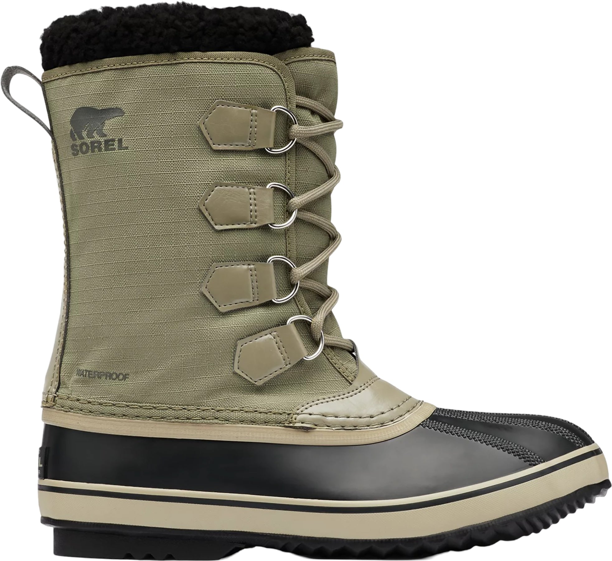 1964 PAC Men's Waterproof Nylon Boots - Durable & Comfortable for Outdoor Hiking, Hunting & Work - Black