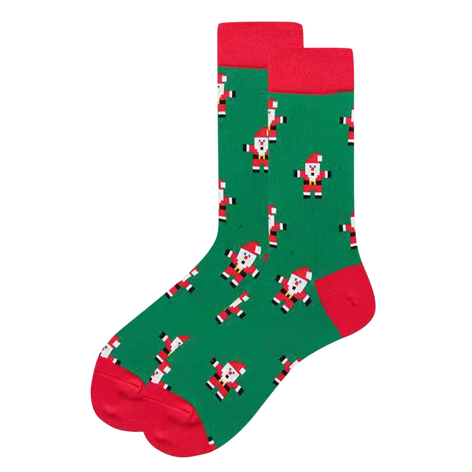 Unisex Christmas Holiday Socks - Warm Cozy Cotton Crew Socks for Couples | Funny Gift Idea for Xmas, Stocking Stuffers & Winter Comfort