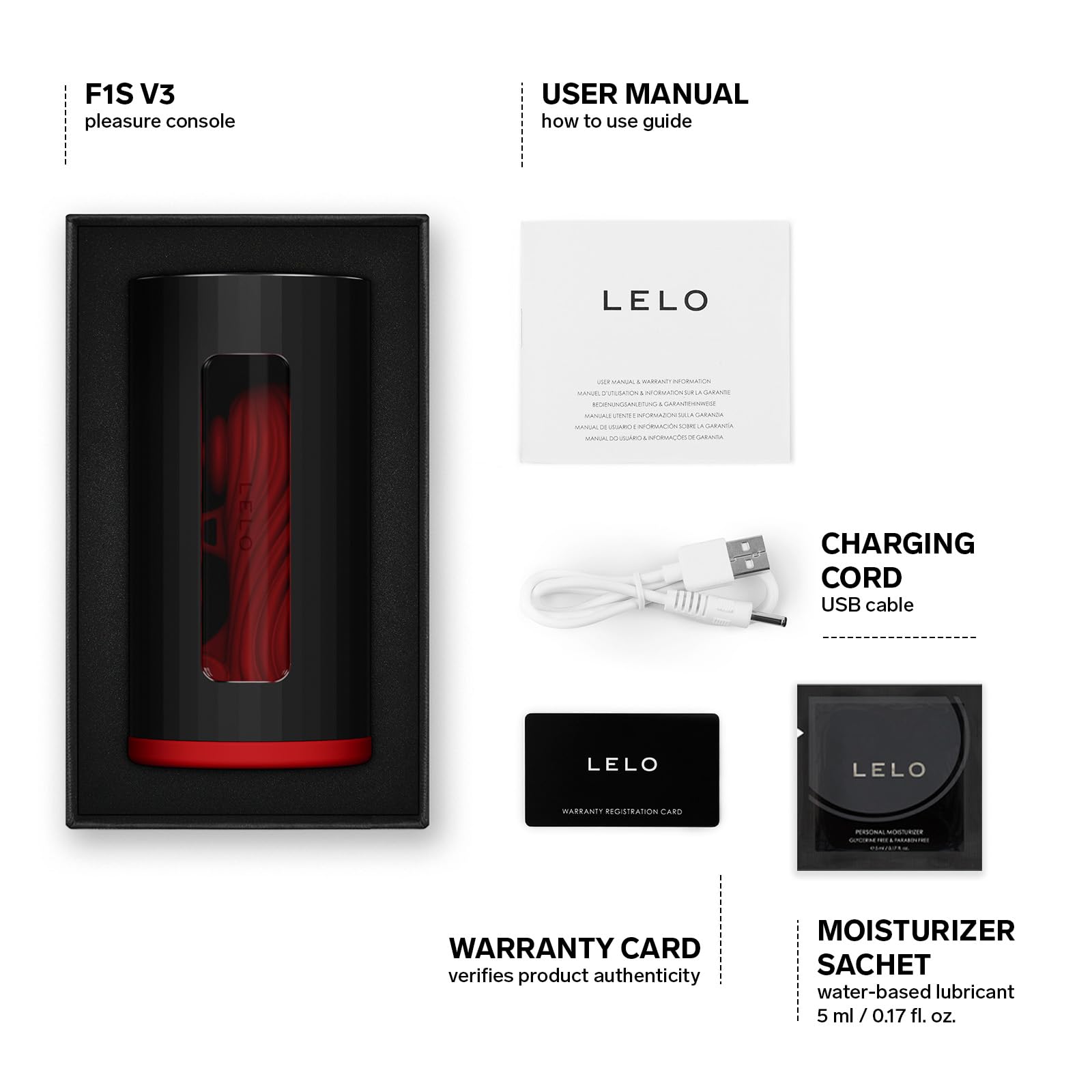 LELO F1S V3 Male Pleasure Console - Bluetooth App Controlled Masturbator for Men with 8 Vibration Modes & Interactive AI Mode - Rechargeable Male Vibrator Sex Toy - Perfect for Solo Play, Couples Fun & Discreet Pleasure at Home or Travel
