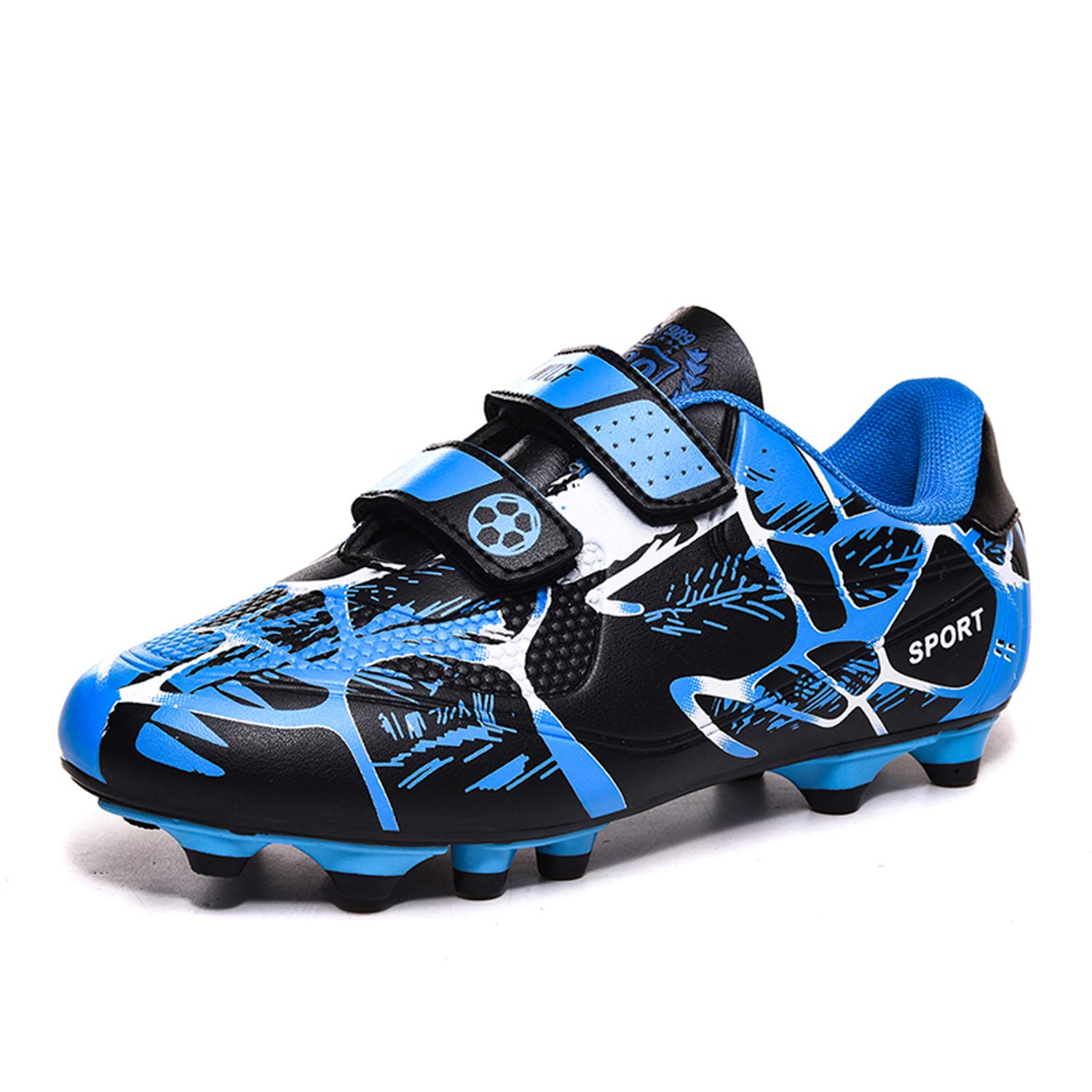Eliogn Boys Girls AG/FG Soccer Cleats - Lightweight Outdoor Football Shoes for Kids Youth Training & Matches - Perfect for Grass & Turf Fields (Little Kid/Big Kid)
