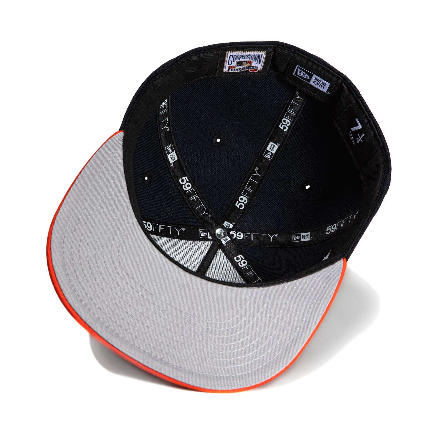 New Era 59Fifty A-Frame Glow Chain Stitch Houston Astros 2022 World Series Patch Baseball Cap - Navy & Orange - Official MLB Licensed Hat for Fans & Collectors - Perfect for Games, Tailgating & Sports Events