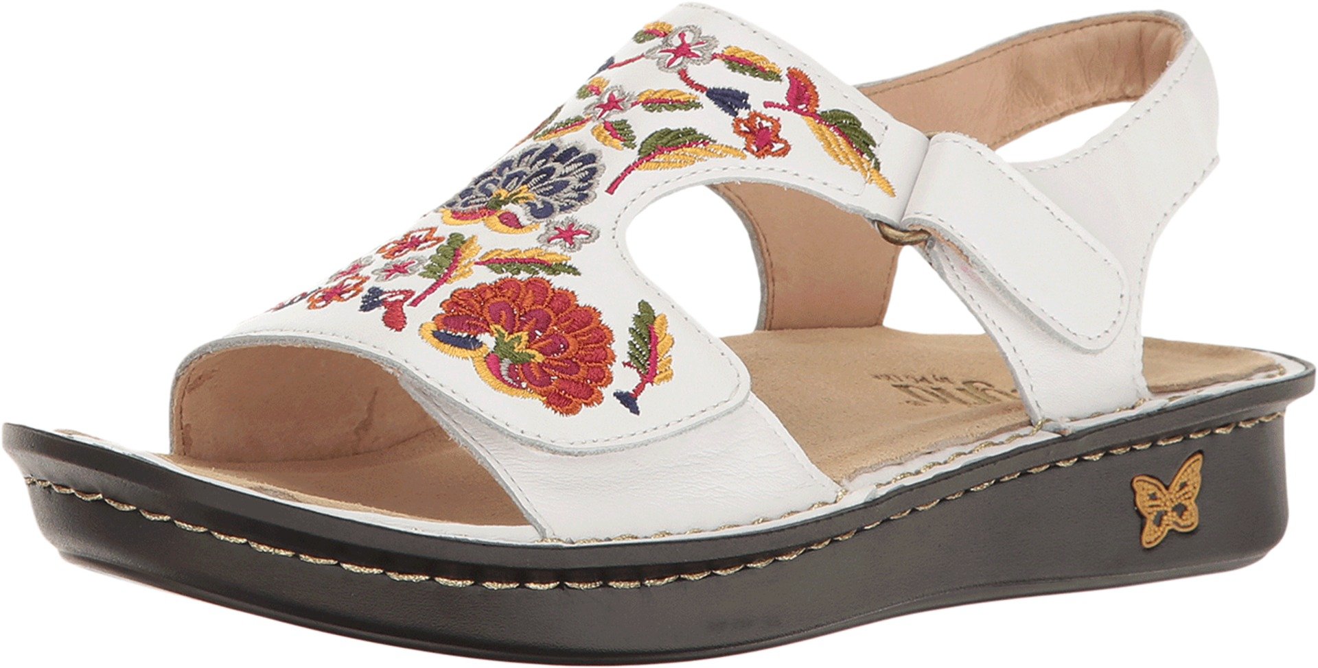 **Alegria Viki Women's Comfortable Slip-On Sandals with Arch Support - Perfect for Walking, Travel & Casual Wear**
