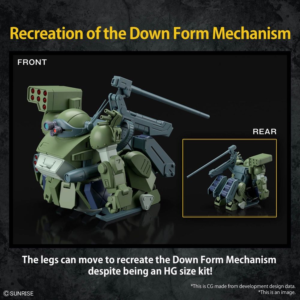 Bandai HG Armored Trooper Votoms: Shining Heresy ATM-09-DD BurglaryDog Model Kit - 1/48 Scale Sci-Fi Action Figure for Collectors & Anime Fans - Perfect for Display & Diorama Building