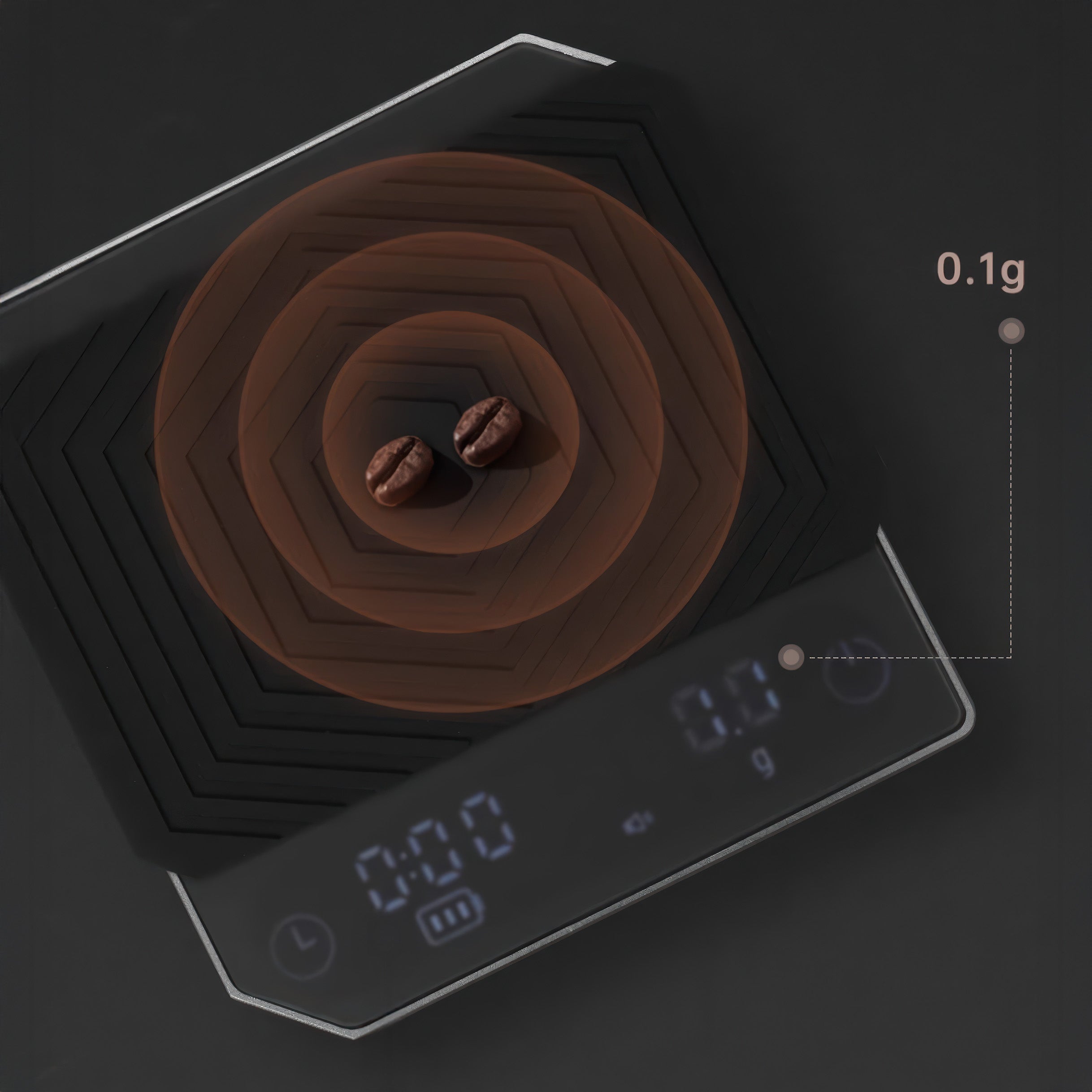 Precision Smart Espresso Coffee Scale with Timer - Compact Stainless Steel Digital Kitchen Scale for Pour Over, Drip Coffee & Home Brewing - Perfect Barista Tool for Coffee Enthusiasts