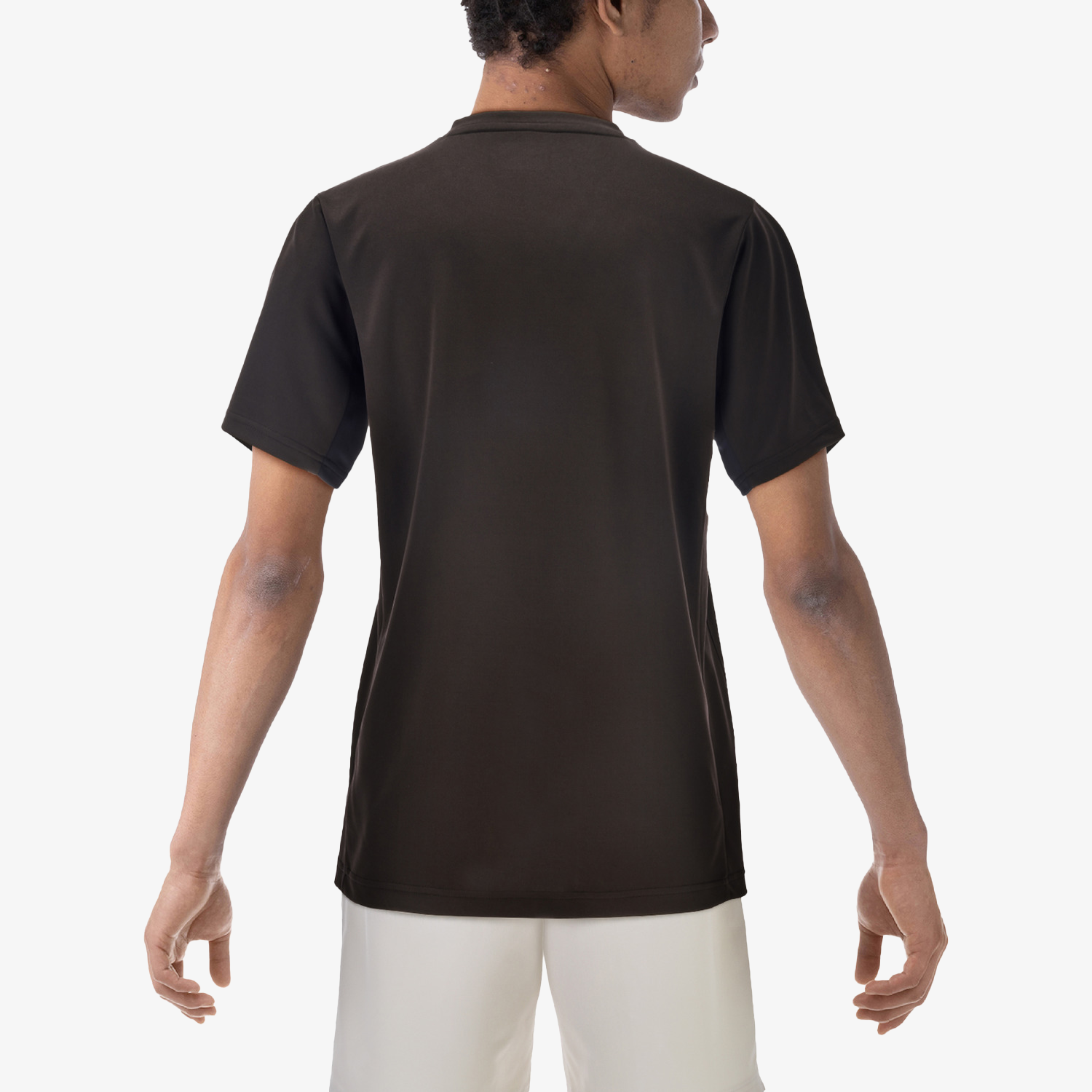 Yonex Men's Tennis Shirt 10810 - Moisture-Wicking Performance Top for Competitive Play (Black) | Ideal for Tennis Matches & Training Sessions