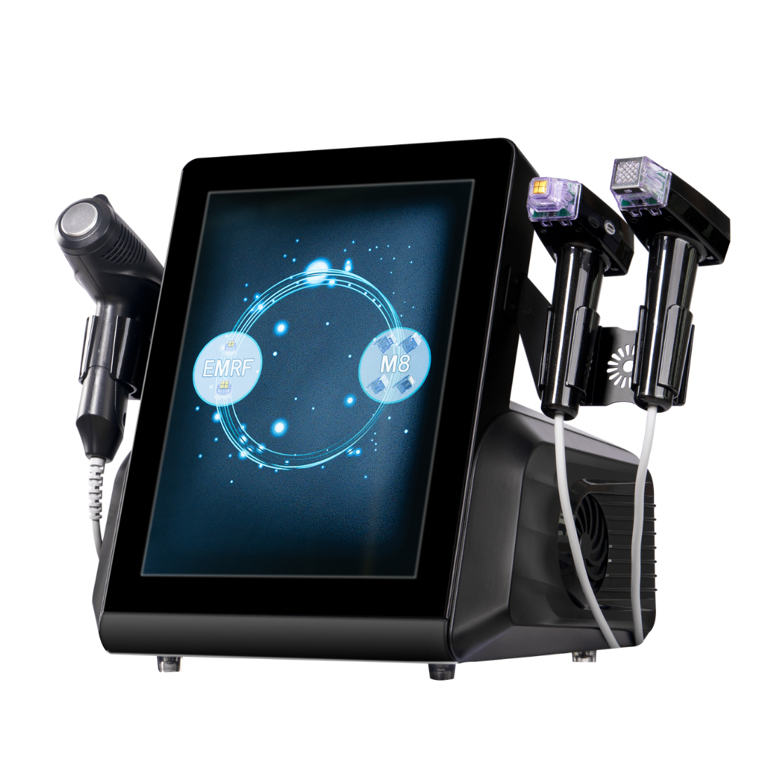 Metamorph 8.5 Golden Youth RF Microneedling Machine - Portable Professional Skin Rejuvenation Device for Wrinkles & Fine Lines | At-Home & Salon Use