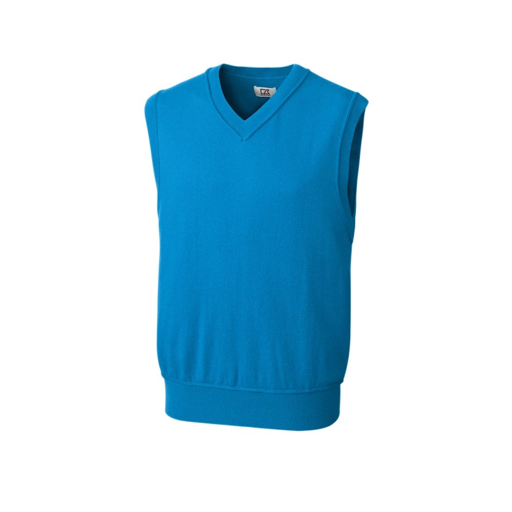 Cutter & Buck Men's Big & Tall Lake Union V-Neck Sweater Vest for Layering & Casual Wear - Warm & Stylish Knit Vest for Office, Outdoors & Fall Fashion