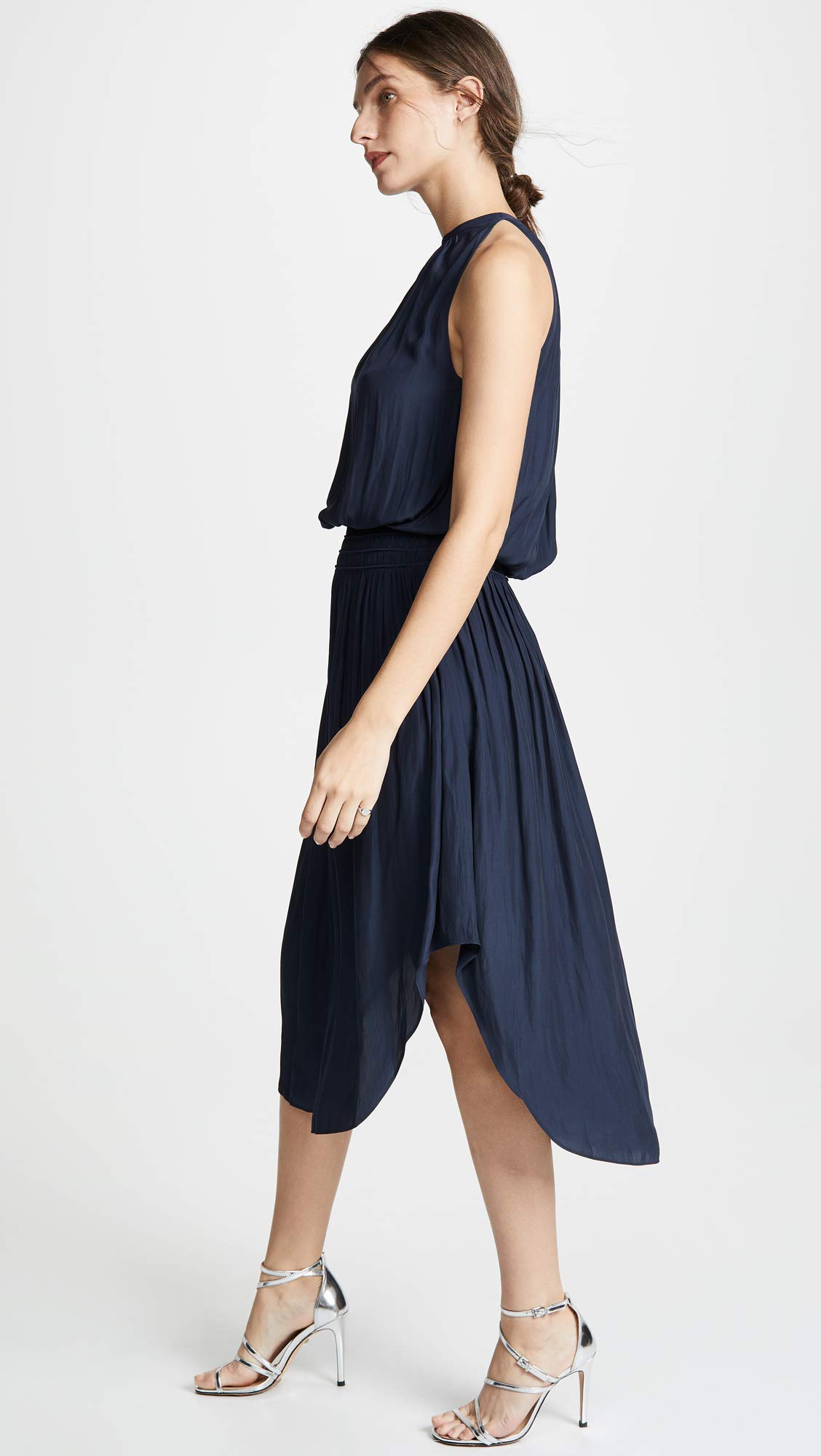 Ramy Brook Women's Audrey High Neck Midi Dress - Elegant Floral Print Party & Cocktail Dress for Weddings, Dinners & Special Occasions